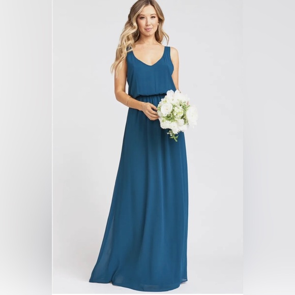 Show Me Your MuMu Dresses & Skirts - Show Me Your Mumu Chiffon Kendall Maxi Dress in Deep Jade, Size: Large